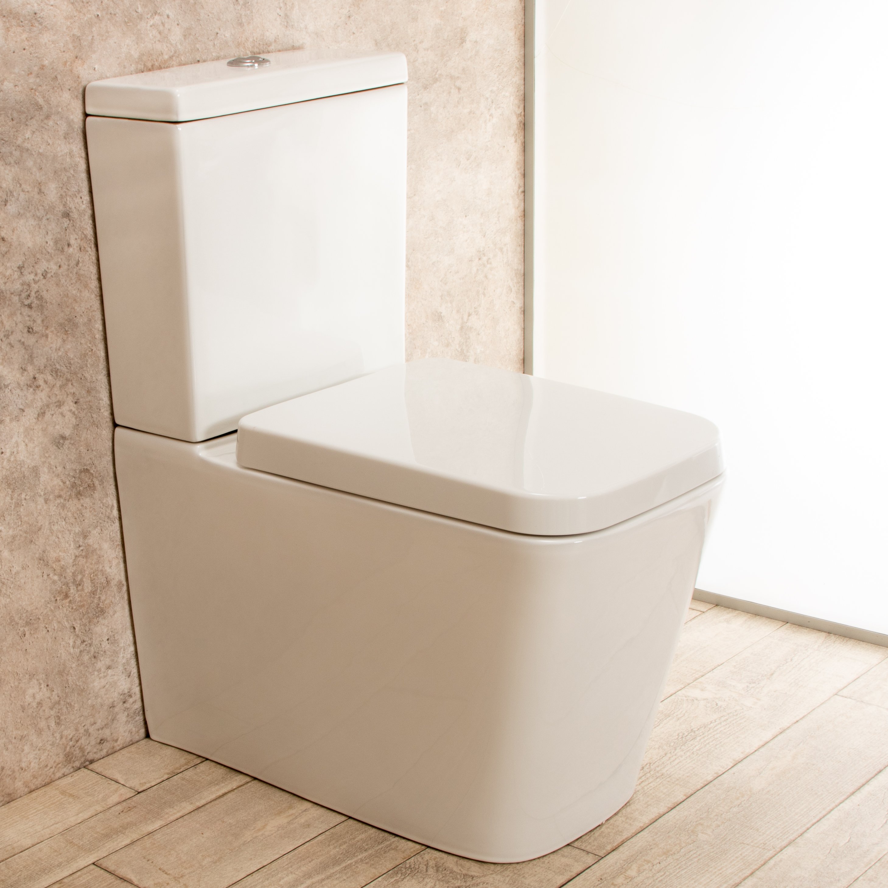 WC con Cassetta Esterna Comfort con lo Scarico a Muro L38xP70xA79cm cod.  00001145