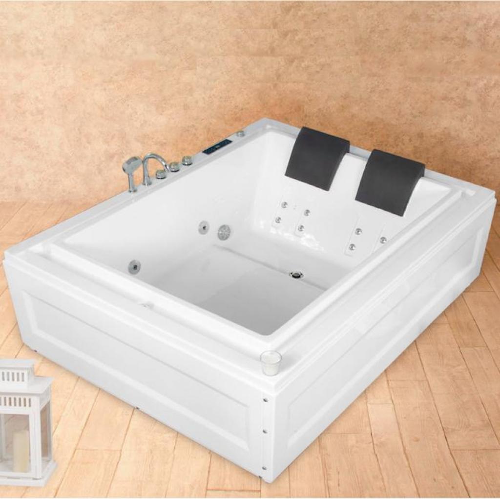 Vasca Idromassaggio Italian Design Doppia con Riscaldamento 190x147cm