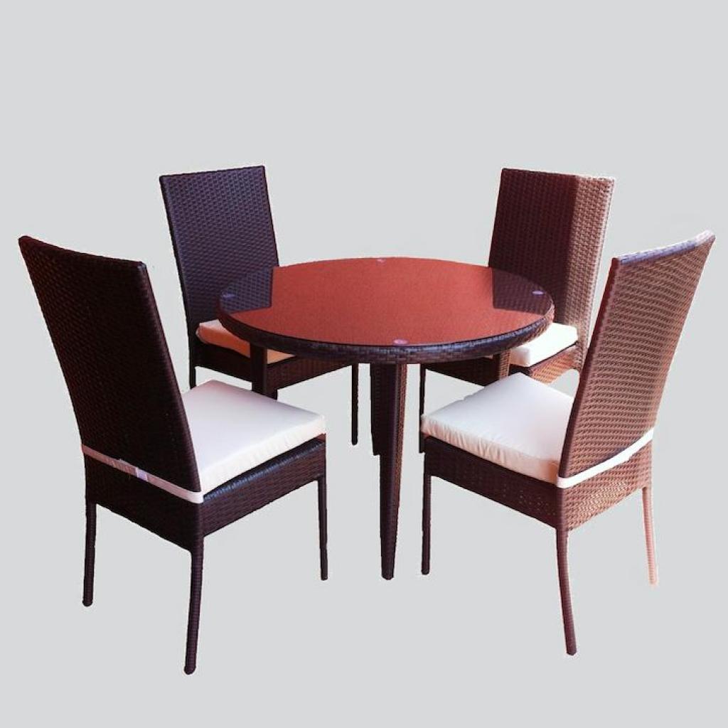Set Giardino o Balcone Early in Rattan e Alluminio