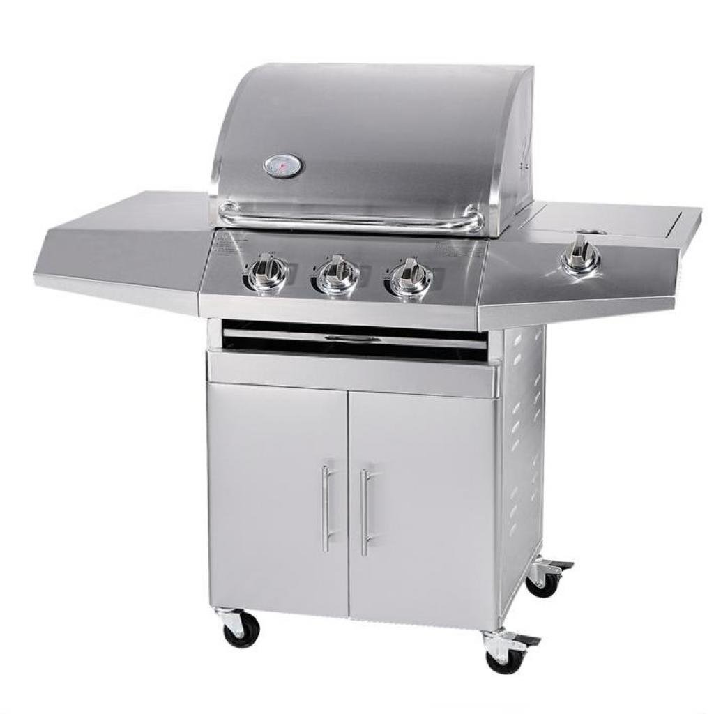 Barbecue a Gas GPL e Metano Total Inox a 3 fuochi cod. 00000247