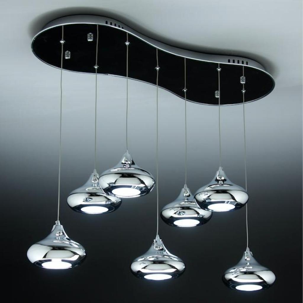 Lampadario a Sospensione Led Drop 7 di Design Moderno