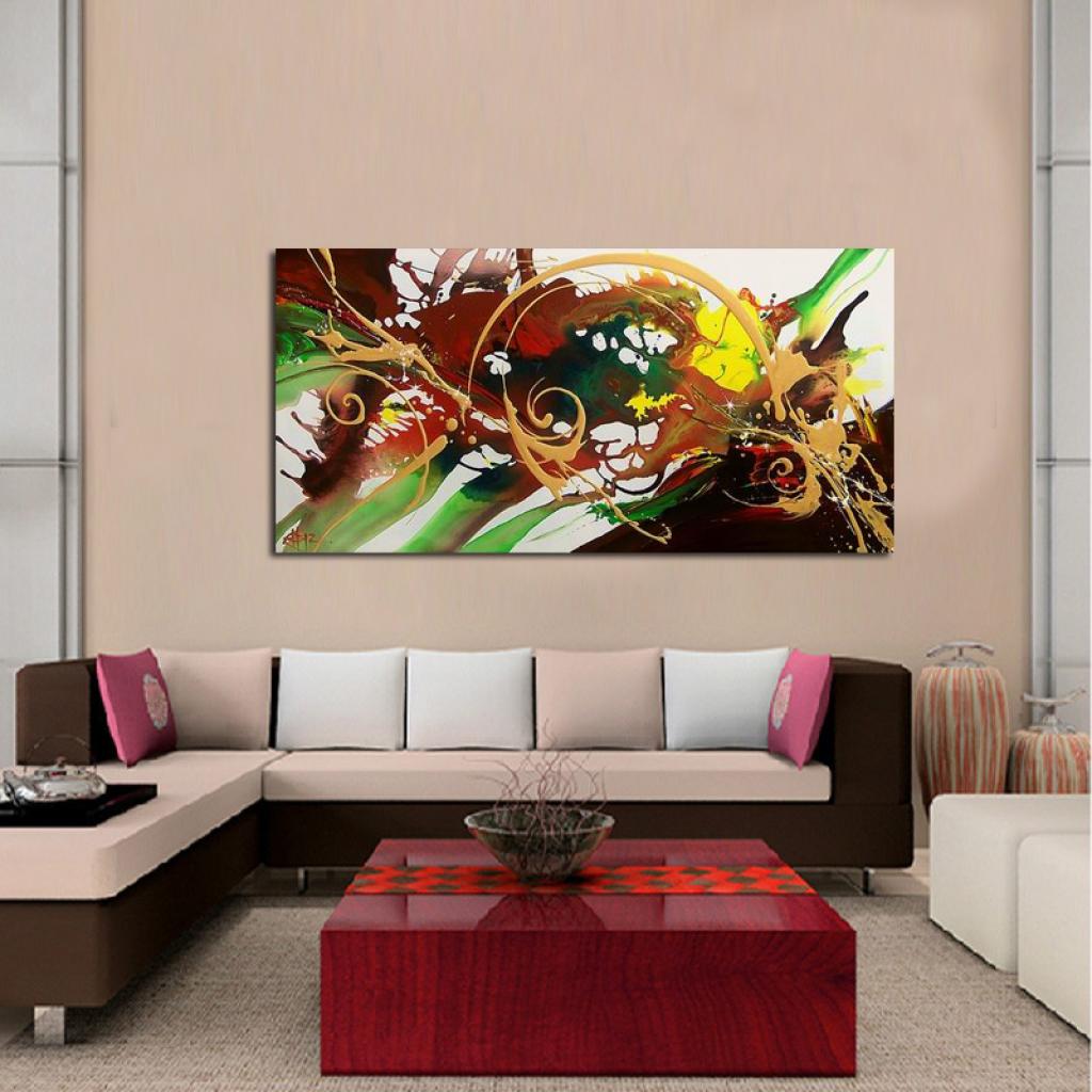 Quadro Dipinto a Mano Olio su Tela Astratto N88