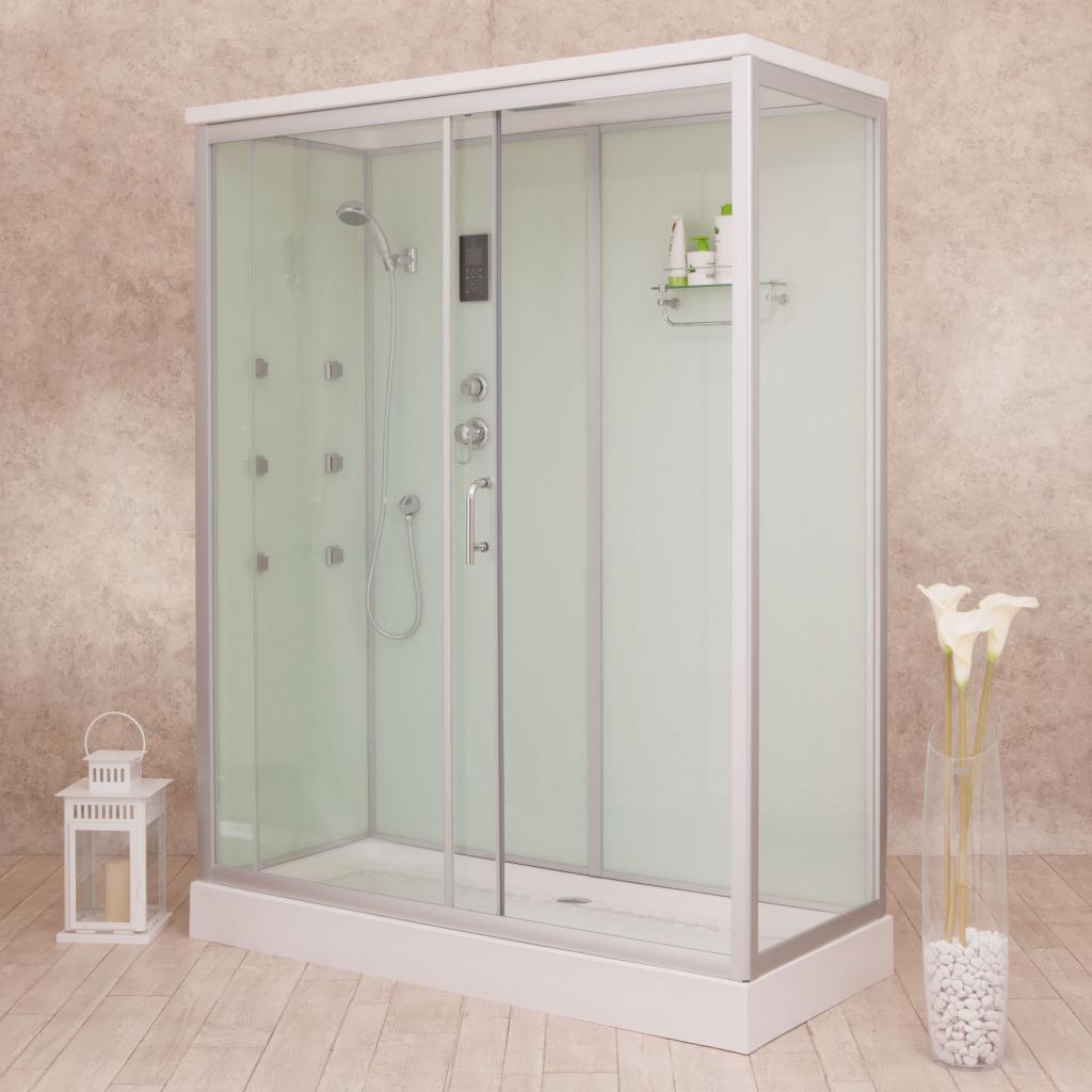 Box Doccia White Air 70x110 Sinistra Idromassaggio Multifunzione