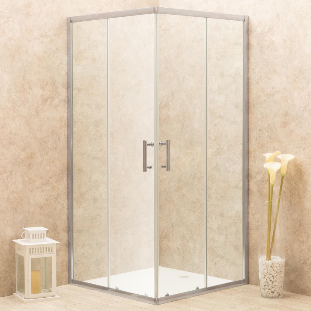 Box Doccia Itria 90x90cm Quadrato Vetri Trasparenti 6mm