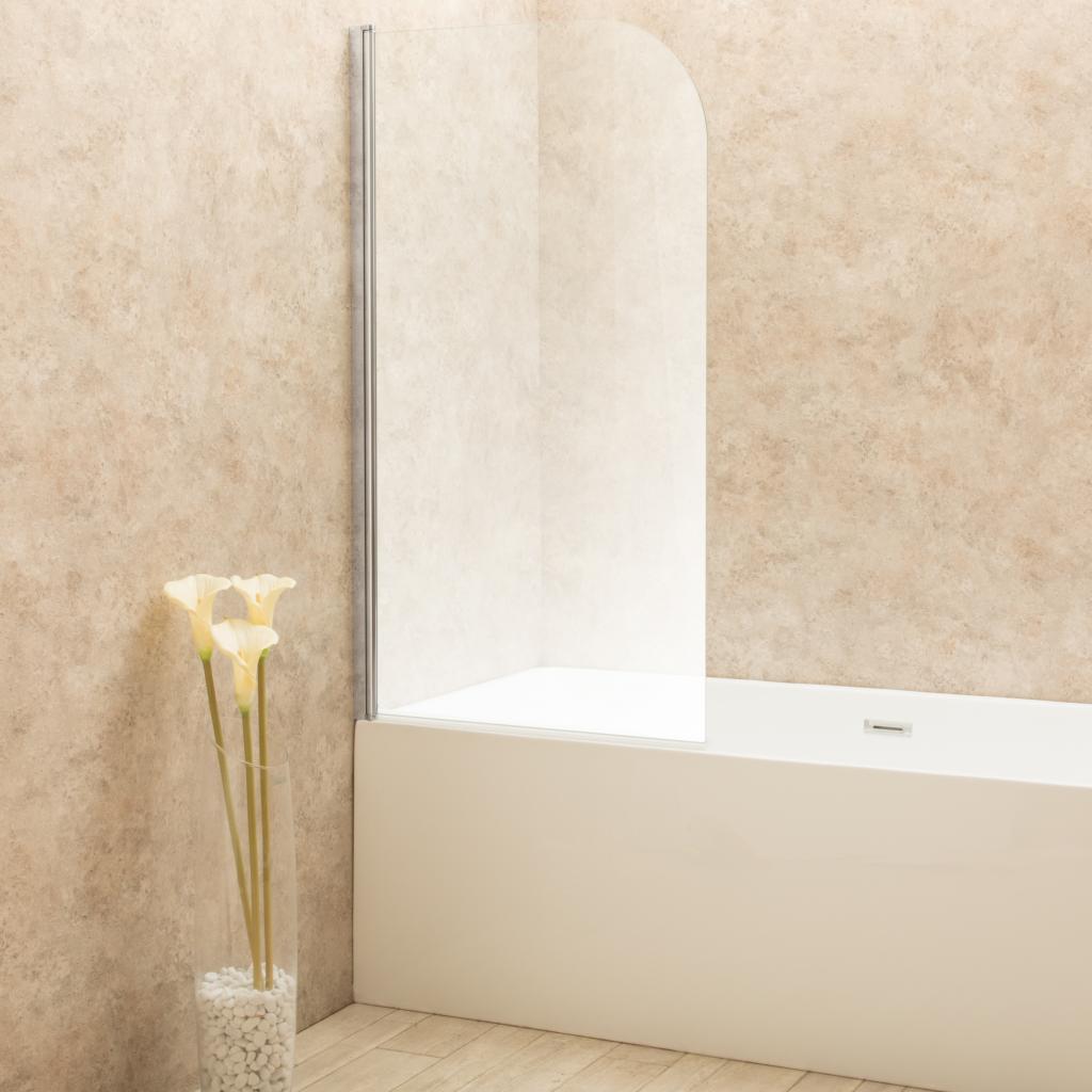 Parete Sopravasca in Vetro da 80cm Reversibile Girevole Piegabile