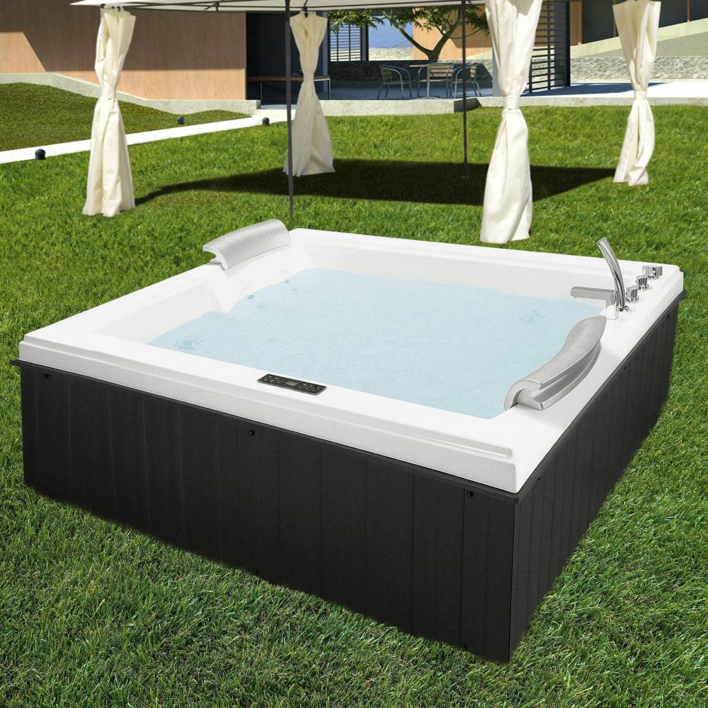 Minipiscina Vasca Idromassaggio SPA Enjoy Grey da Esterno
