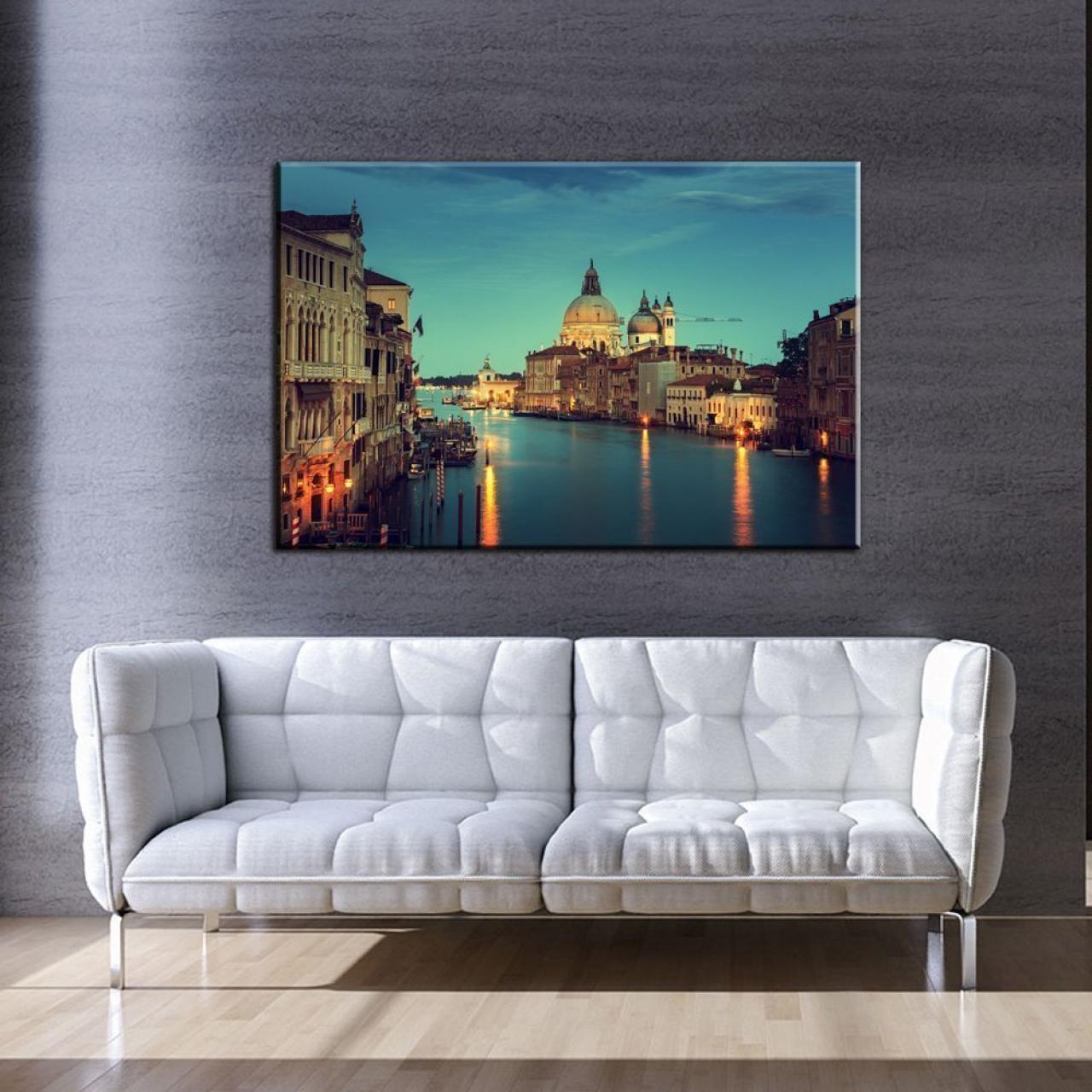Gruppo Veneziano - Quadro personalizzato con foto - Stampa su Tela Canvas -  personalizza il tuo quadro con foto e/o testo - compreso di cornice in