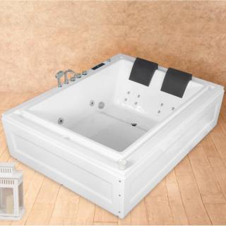 Vasca Idromassaggio Italian Design 190x147 Doppia con Cromoterapia