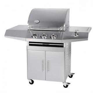 Barbecue a Gas GPL e Metano Total Inox a 3 fuochi