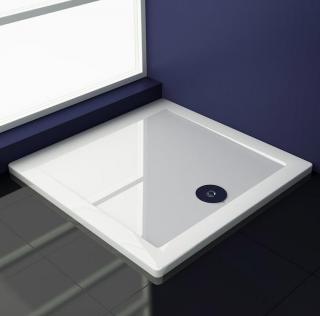 Piatto Doccia in Marmogres/Resina 80x90 Reversibile Universale+Piletta