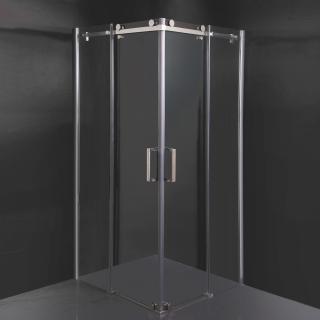 Cabina Doccia Sly Lux Vetri 8mm Telaio Inox 80x110 Sinistra