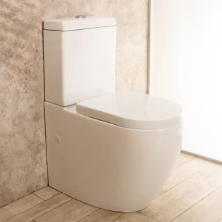 WC con Cassetta Esterna Vortix con Sedile e Copri Vaso L34xP61xA81cm