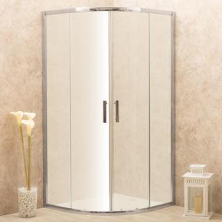 Box Doccia Itria 90x90cm Semicircolare Vetri Satinati 6mm