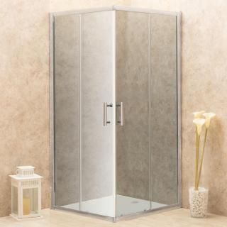 Box Cabina Doccia Itria 90x90cm Quadrato Vetri Fume' 6mm