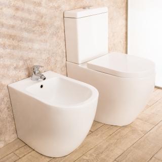 sanitari con cassetta esterna Vortix Wc con Tavoletta e Bidet