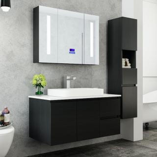 Mobile Arredo Bagno Tokyo 100 cm Moderno + Colonna Arredo