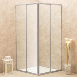Box Doccia Regolabile Reversibile 71x90cm Vetro 6mm Trasparente