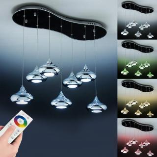 Lampadario a Sospensione Led Drop 7 Design Luce calda, Fredda e Multicolor