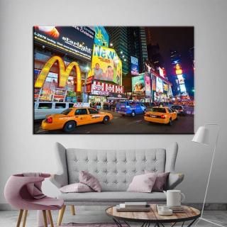 Stampa Quadro Canvas su Tela Retroilluminata con luce a LED di New york City N106