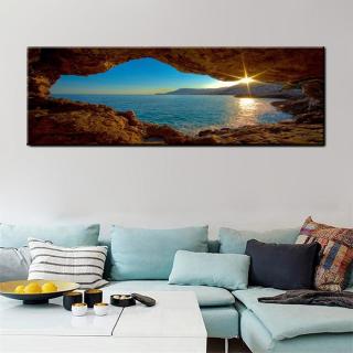 Stampa Quadro Canvas su Tela Retroilluminata con luce a LED Paesaggio Marittimo N120