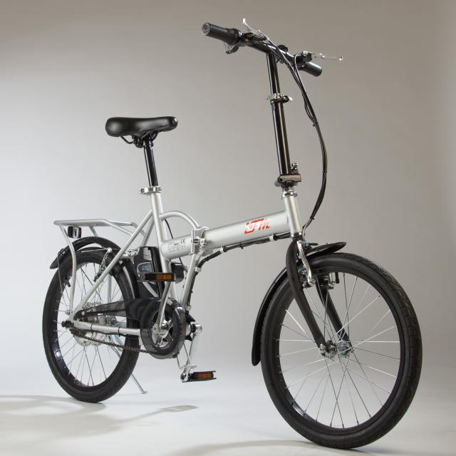 Bicicletta Elettrica IFM Grigia Pieghevole Batteria Litio